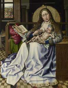 Maagd en Kind voor een vuurscherm, ca. 1440 door Master of Flémalle